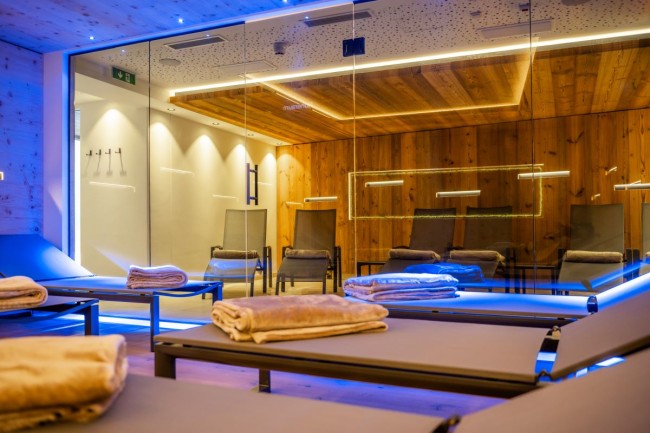 Wellnessbereich mit Ruheraum im Villa Alpin Großarl