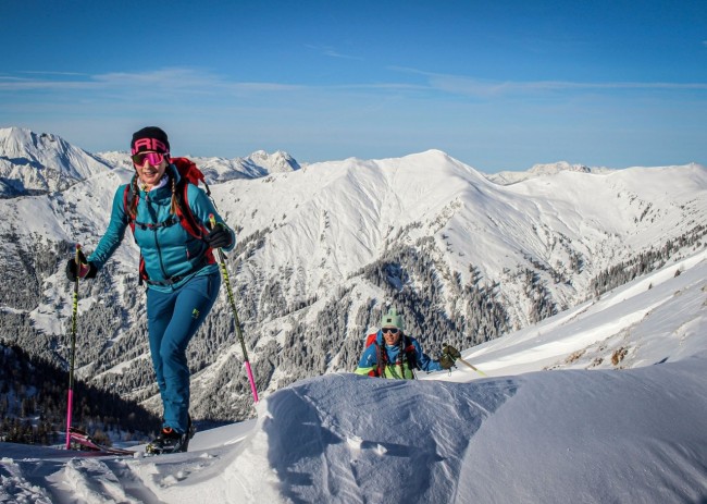 Skitourengeher am Weg zum Glingspitz und zum Kreuzeck © TVB Großarltal/Berghasen